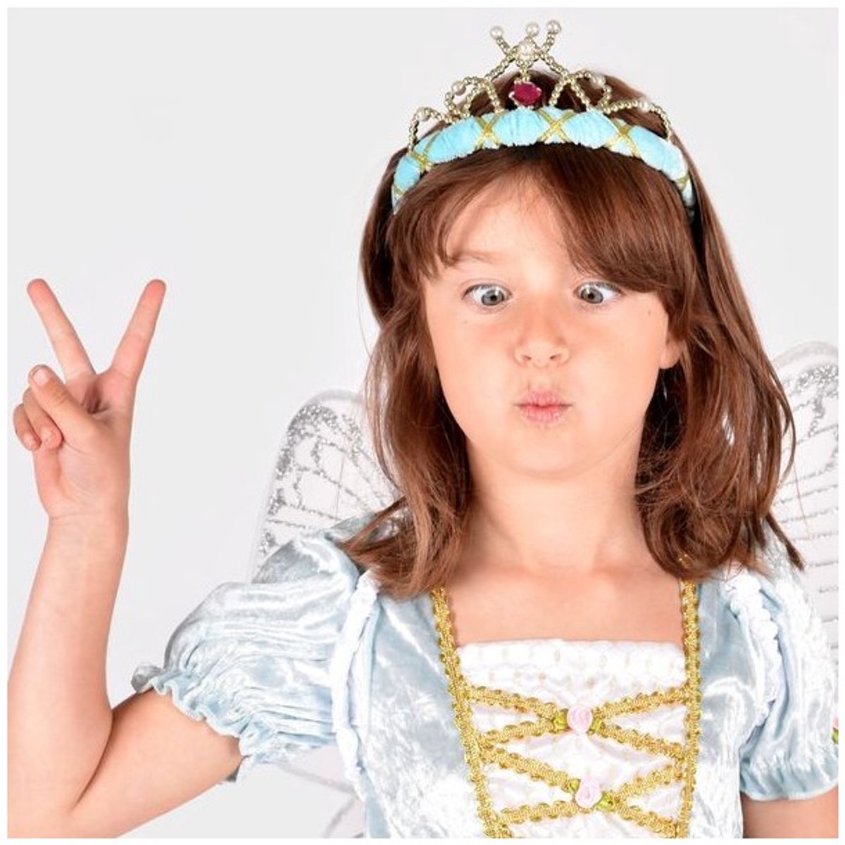 Den goda fen diadem light blue velvet princess 14 cm toys.