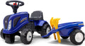 Falk New Holland walking tractor - tractor for toddlers 1-3 years with trailer