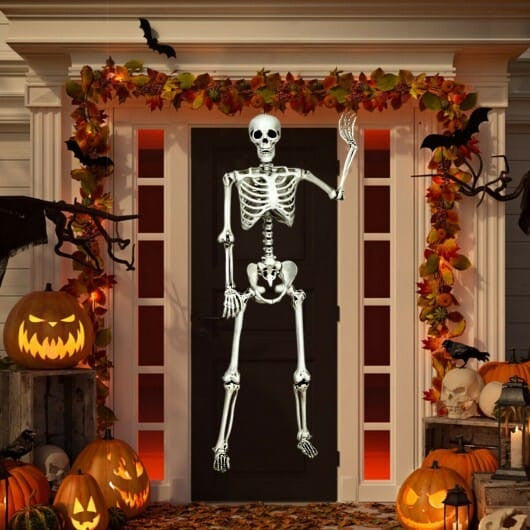 5.4 Feet Halloween Skeleton Life Size Realistic Full Body Hanging