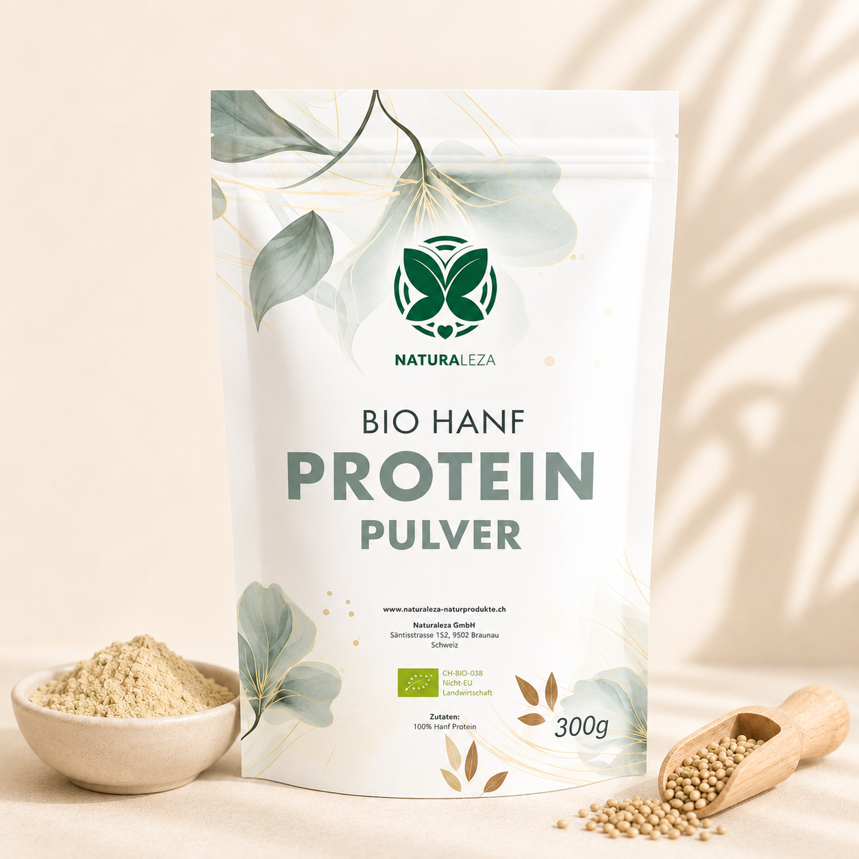 Bio Hanf Protein Pulver 300g (vegan)