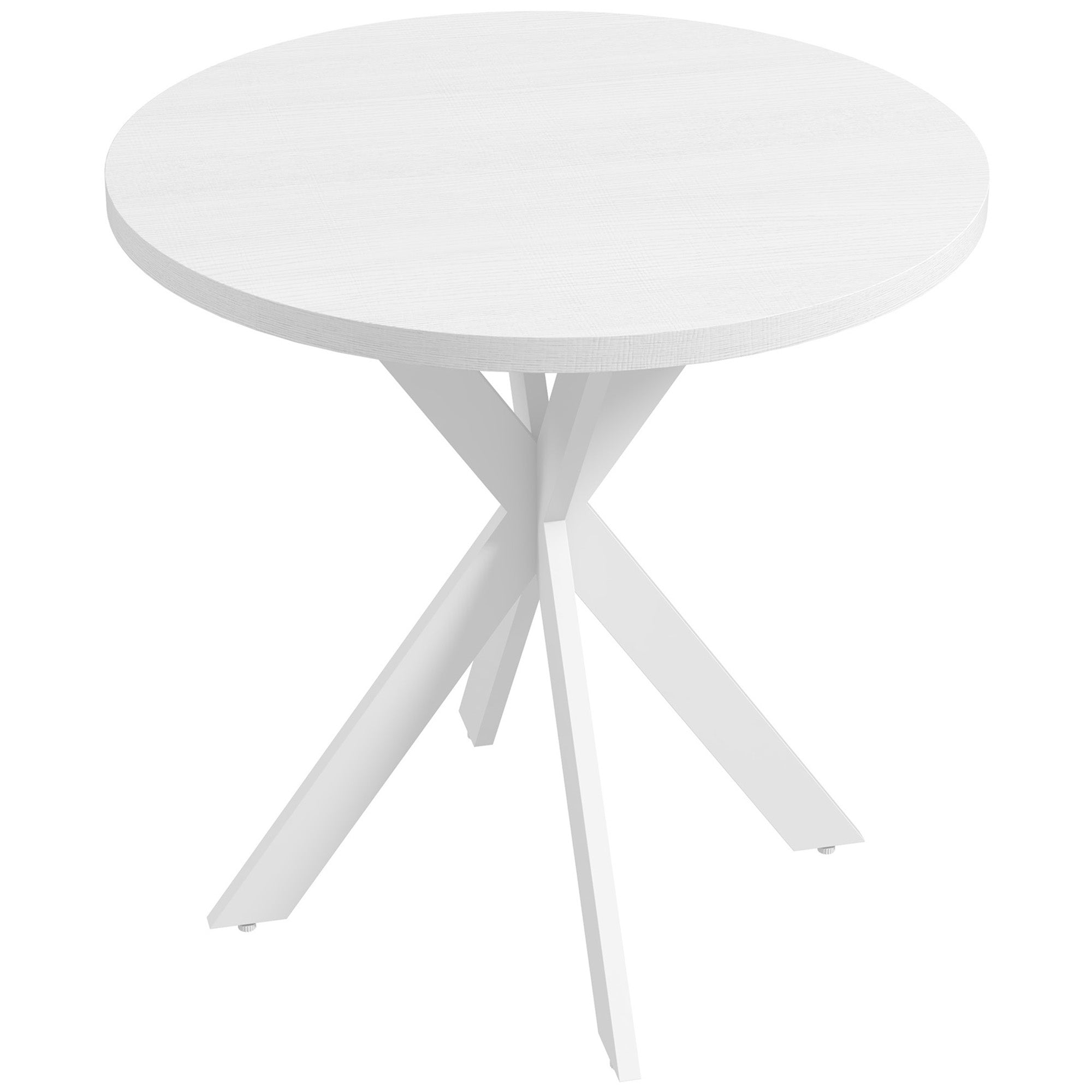29" Round Dining Table with Steel Legs