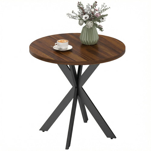 29" Round Dining Table with Steel Legs