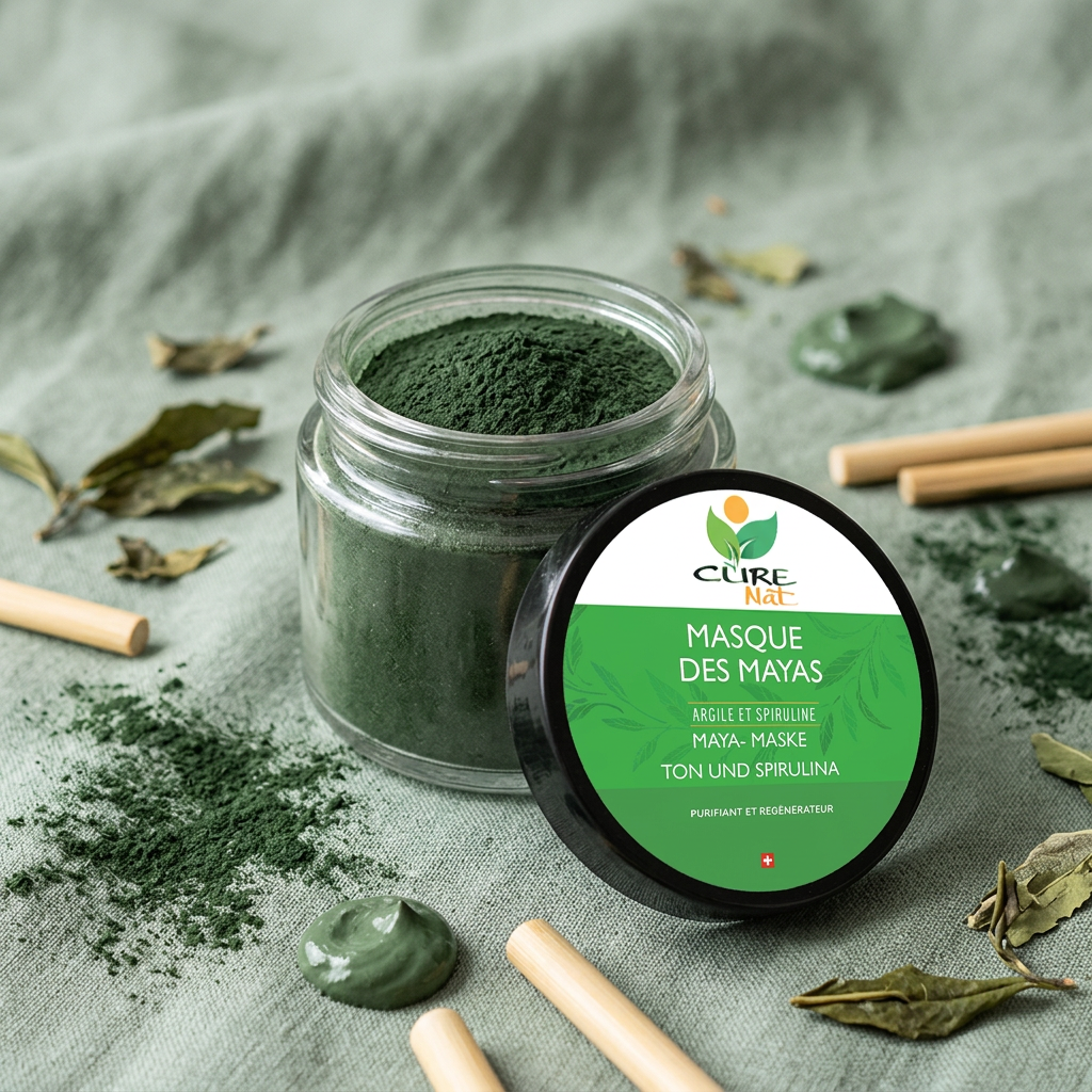 Masque Visage des Mayas Argile et Spiruline - Masque anti-imperfections