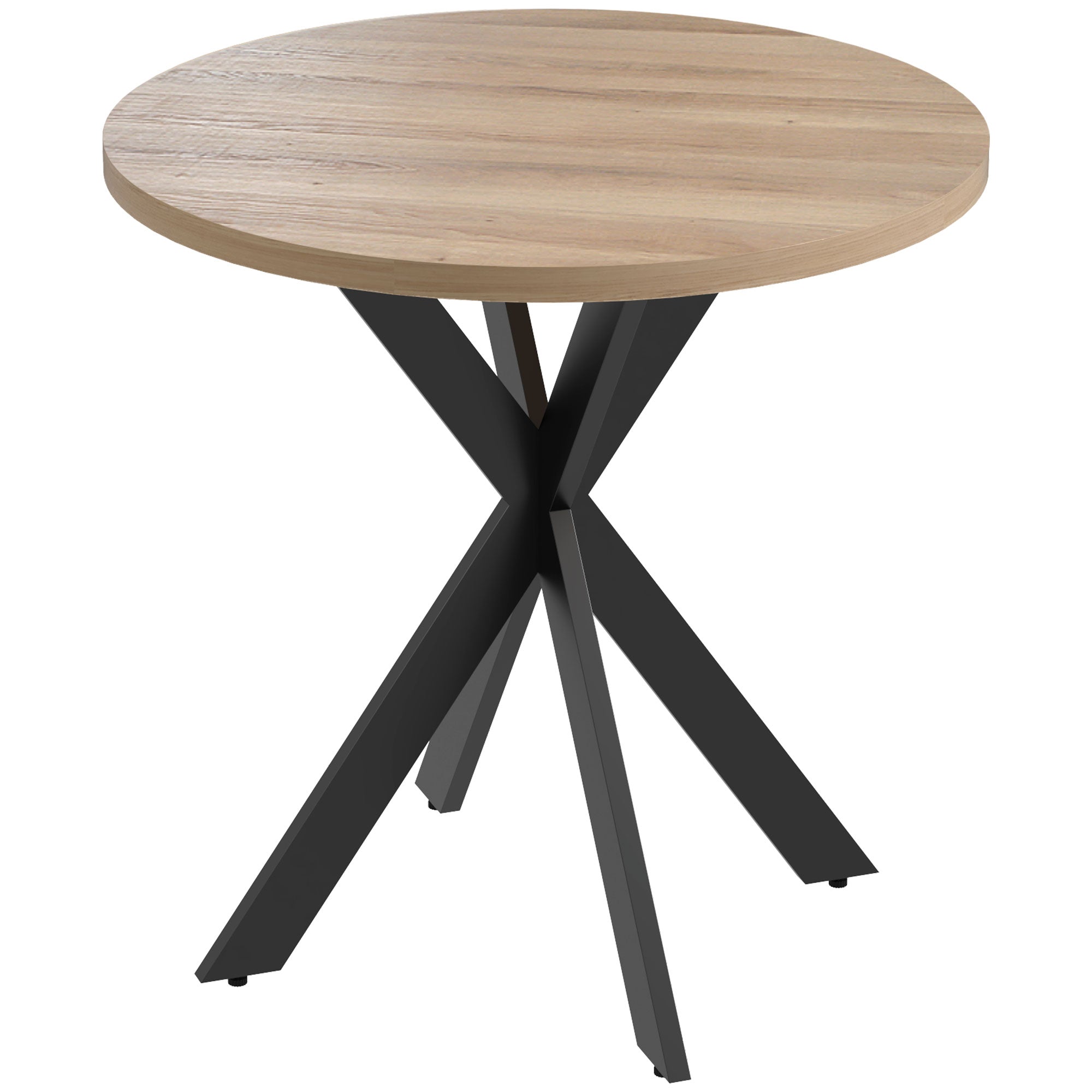 29" Round Dining Table with Steel Legs